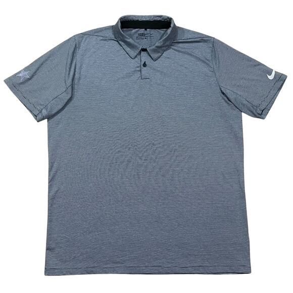 Nike Mens Control Stripe Golf Polo Shirt Blue Size XL - Picture 1 of 5